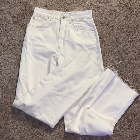 stradivarius Denim - ASOS OFF WHITE JEANS